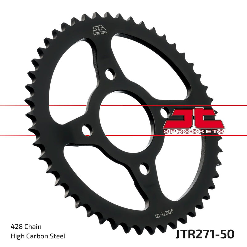 Rear Sprocket Steel Natural For Honda NX 125 1989-1997 - 50T