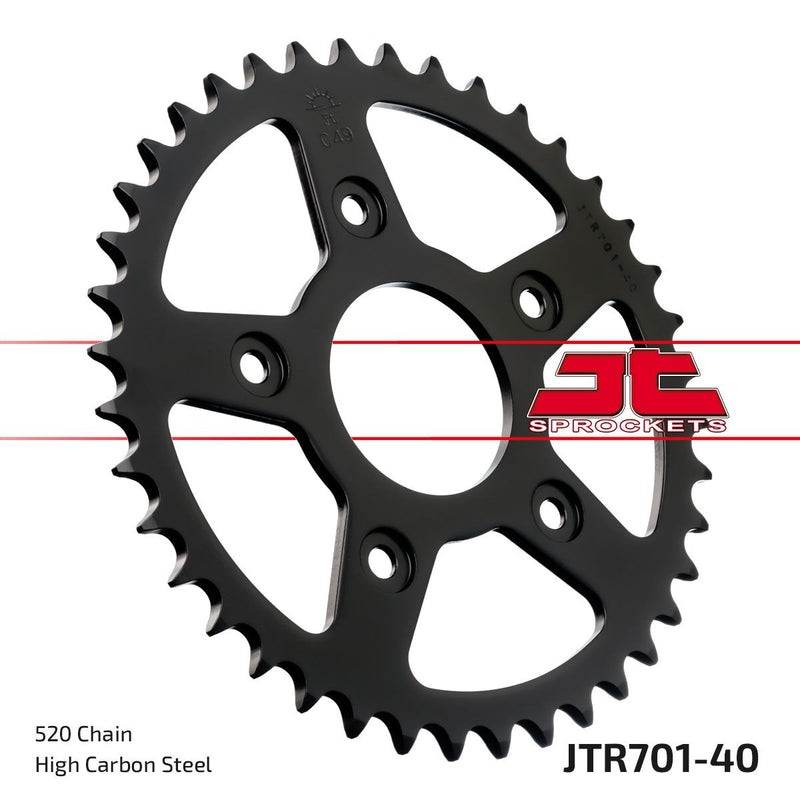 Rear Sprocket Steel Natural For Aprilia TUAREG 125 1989-1990 - 40T