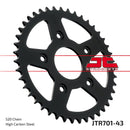 Rear Sprocket Steel Natural For Aprilia TUAREG 125 1989-1990 - 43T