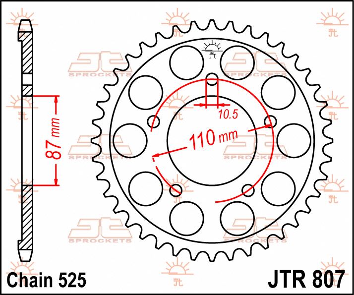 Rear Sprocket Steel Natural For Suzuki GSX 400 F 1988 - 48T