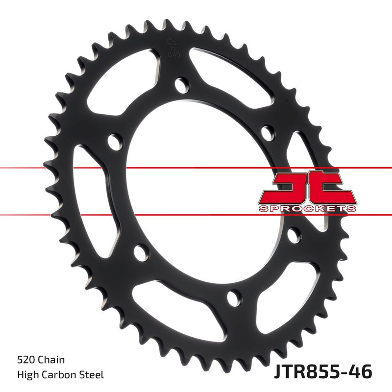 Rear Sprocket Steel Black For Yamaha DT 250 MX 1980-1982 - 46T