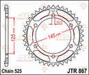 Rear Sprocket Steel Natural For Yamaha TDM 850 1991-2001 - 44T