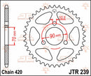 Rear Sprocket Steel Natural For Honda MB 50 S 1979-1983 - 36T