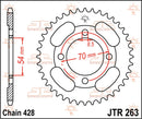 Rear Sprocket Steel Natural For Honda CT 110 1986-1994 - 36T