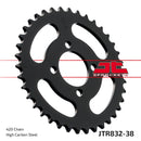 Rear Sprocket Steel Black For Yamaha FS1 50 1969-1979 - 38T