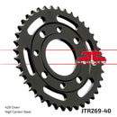 Rear Sprocket Steel Black For Honda CL 175 K 1968-1973 - 40T