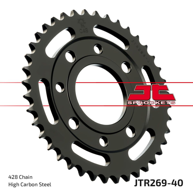 Rear Sprocket Steel Black For Honda CL 175 K 1968-1973 - 40T