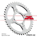 Rear Sprocket Steel Natural For Honda C 90 M 1985-2003 - 42T
