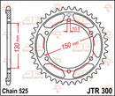 Rear Sprocket Steel Natural For Honda XL 600 V 1987-1999 - 43T