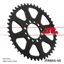 Rear Sprocket Steel Black For Yamaha YZ 100 1976-1981 - 45T