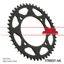 Rear Sprocket Steel Black For Yamaha XT 550 1982-1983 - 46T