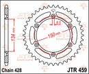 Rear Sprocket Steel Natural For Kawasaki KDX 125 SR 1990-1999 - 52T