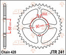 Rear Sprocket Steel Natural For Honda MTX 125 RW 1983-1990 - 53T