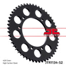 Rear Sprocket Steel Natural For Rieju SMX 125 2003-2009 - 52T