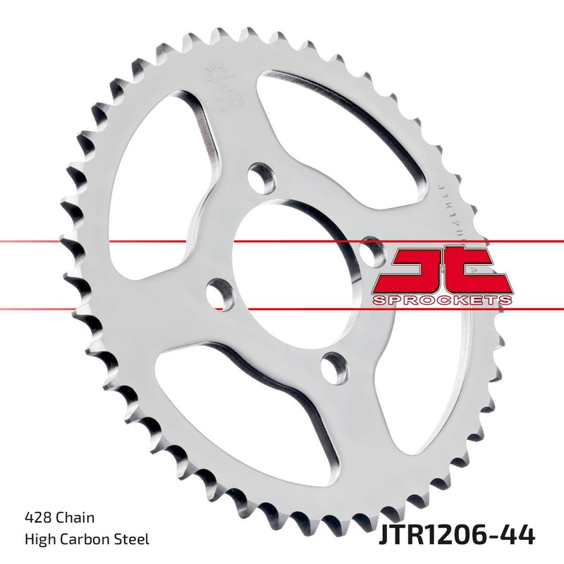 Rear Sprocket Steel Natural For Honda CBR 125 R 2004-2010 - 44T