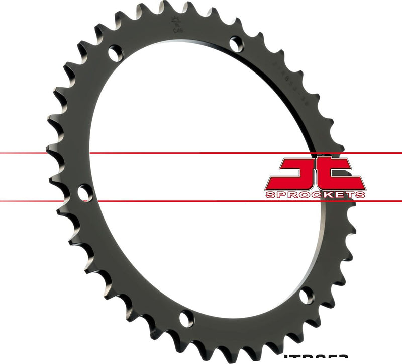 Steel Rear Sprocket Black For Yamaha DT 400 1975-1977 - 38T