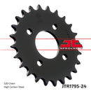Rear Sprocket Steel Black For Suzuki LT 80 1989-2006 - 24T