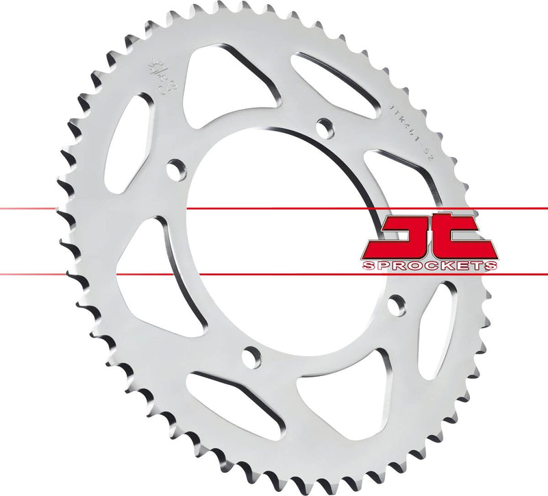Steel Rear Sprocket Natural For Kawasaki KX 80 17/14 1986-2000 - 52T