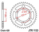 Rear Sprocket Steel Natural For Peugeot XR6 50 E 2003-2005 - 65T