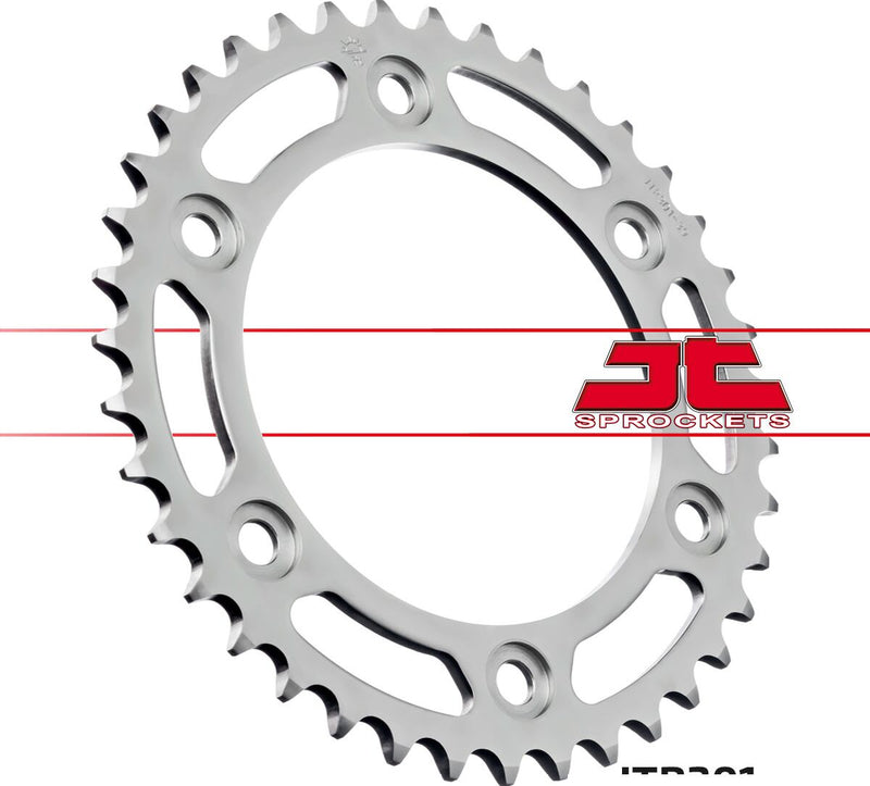 Steel Rear Sprocket Natural For Honda XR 600 R 1985-2000 - 39T