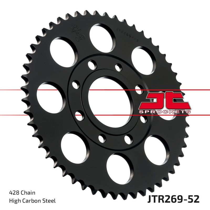 Rear Sprocket Steel Black For Honda CL 175 K 1968-1973 - 52T