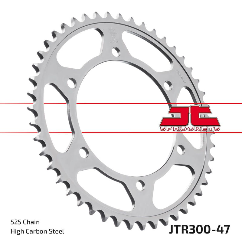 Rear Sprocket Induction Hardened Black Zinc Finish Black / Zinc For Honda XL 600 V 1987-1999 - 47T