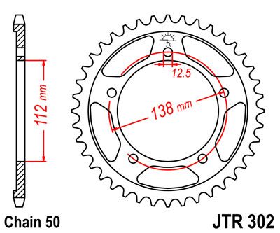 Rear Sprocket Induction Hardened Black Zinc Finish Black / Zinc For Honda CBR 600 F 1991-1996 - 44T