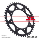 Rear Sprocket Induction Hardened Black Zinc Finish Black / Zinc For Kawasaki KLR 500 1987-1988 - 43T