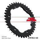 Rear Sprocket Induction Hardened Black Zinc Finish Black For Ducati MULTISTRADA 1200 2010-2012 - 40T