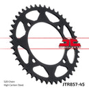 Rear Sprocket Induction Hardened Black Zinc Finish Black / Zinc For Yamaha XT 550 1982-1983 - 45T