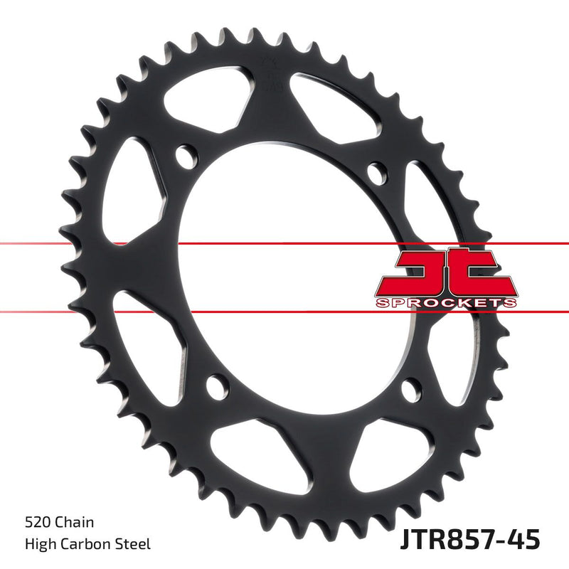 Rear Sprocket Induction Hardened Black Zinc Finish Black / Zinc For Yamaha XT 550 1982-1983 - 45T