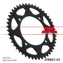 Rear Sprocket Induction Hardened Black Zinc Finish Black / Zinc For Yamaha XT 550 1982-1983 - 47T