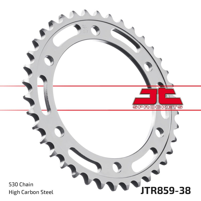 Rear Sprocket Induction Hardened Black Zinc Finish Black / Zinc For Yamaha FJ 1100 1984-1985 - 38T