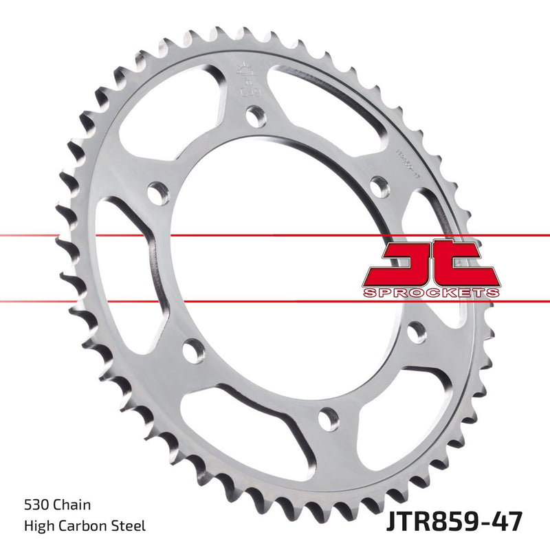 Rear Sprocket Induction Hardened Black Zinc Finish Black / Zinc For Yamaha FJ 1100 1984-1985 - 47T