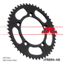Rear Sprocket Induction Hardened Black Zinc Finish Black / Zinc For KTM SX 60 1998-2000 - 48T