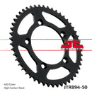 Rear Sprocket Induction Hardened Black Zinc Finish Black / Zinc For KTM SX 60 1998-2000 - 50T