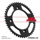 Rear Sprocket Induction Hardened Black Zinc Finish Black / Zinc For KTM SX 85 17/14 2003-2024 - 49T
