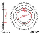 Rear Sprocket Steel Natural For Honda NX 650 1995-2000 - 46T