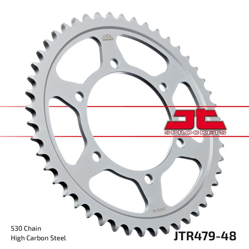 Rear Sprocket Induction Hardened Black Zinc Finish Black / Zinc For Kawasaki GPZ 600 R 1985-1989 - 48T