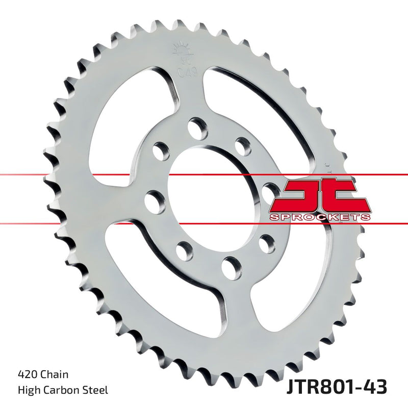 Rear Sprocket Steel Natural For Suzuki AP 50 1967-1977 - 43T