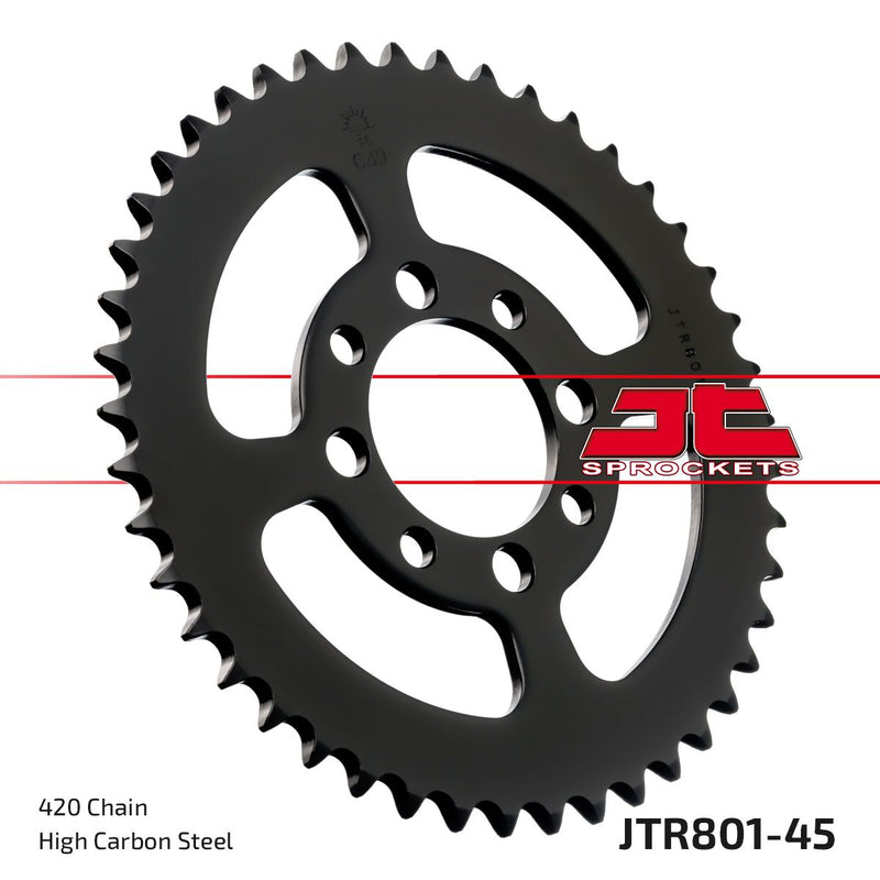Rear Sprocket Steel Natural For Suzuki AP 50 1967-1977 - 45T