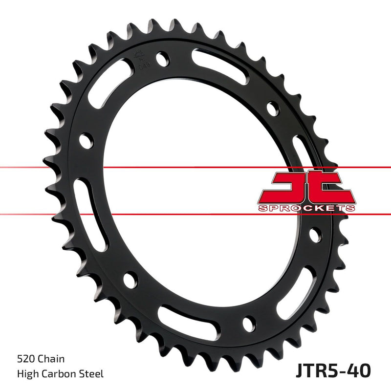 Rear Sprocket Steel Black For Aprilia ETX 125 1985-1988 - 40T