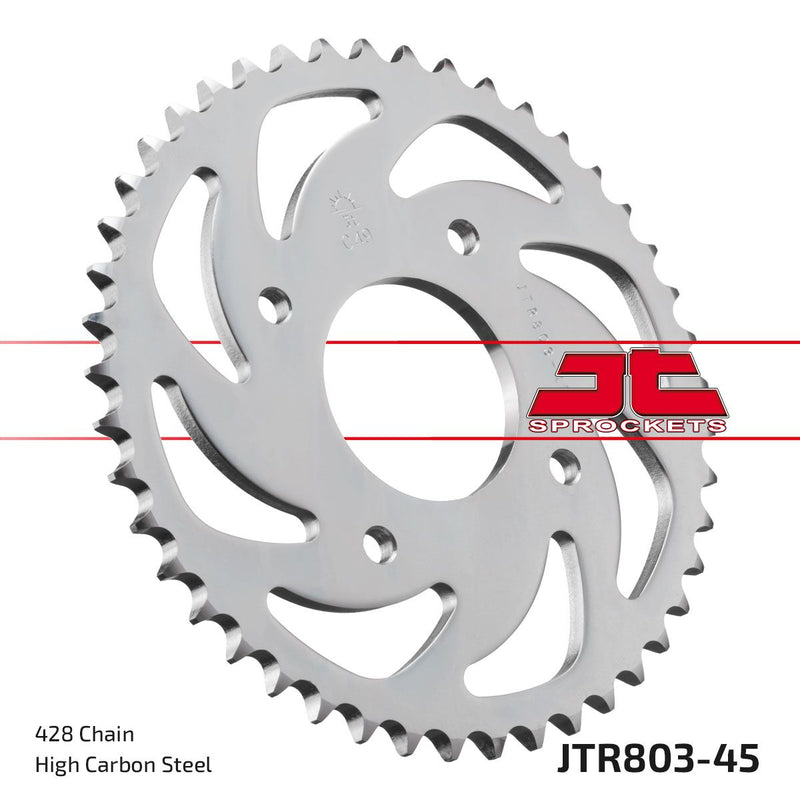 Rear Sprocket Steel Natural For Suzuki GSX-R 125 ABS 2017-2024 - 45T