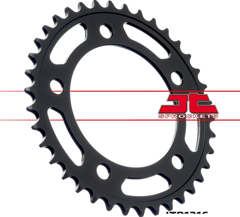 Steel Rear Sprocket Black For Honda NC 700 D ABS 2012-2013 - 38T