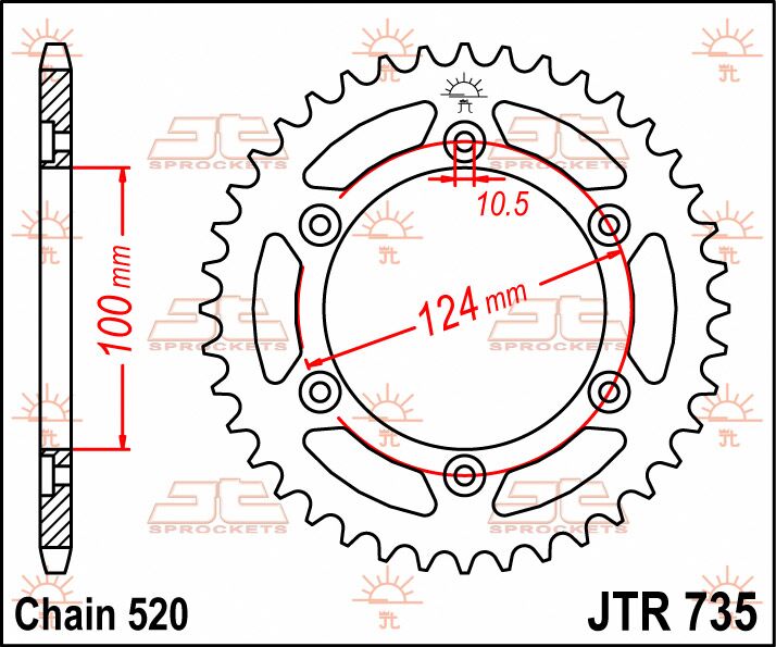 Rear Sprocket Steel Black For Ducati 851 1989-1992 - 36T