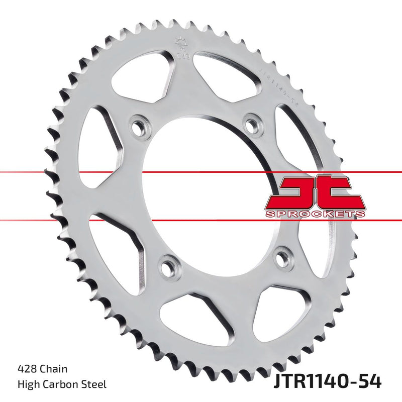 Rear Sprocket Steel Natural For Beta RR 125 2007-2017 - 54T