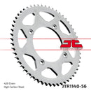 Rear Sprocket Steel Natural For Beta RR 125 2007-2017 - 56T