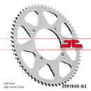Rear Sprocket Steel Natural For Beta RR 125 2007-2017 - 63T