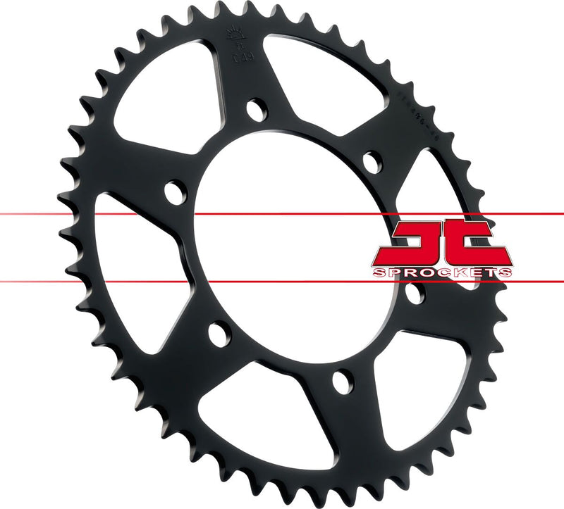 Steel Rear Sprocket Black For Kawasaki EX 250 R 1986-2012 - 46T
