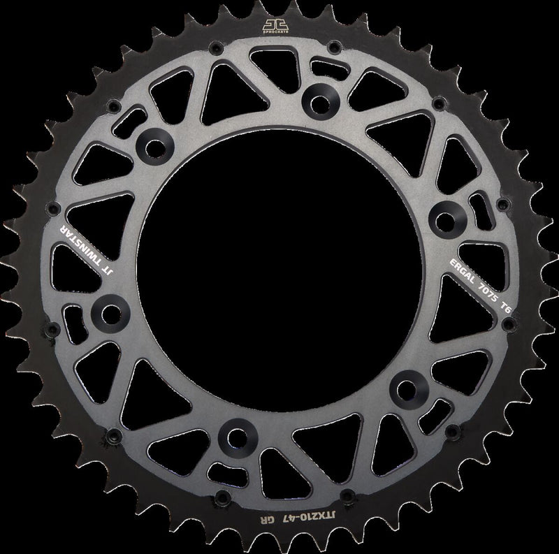 Twinstar Rear Sprocket Graphite For Honda CR 125 R 1982-2007 - 47T